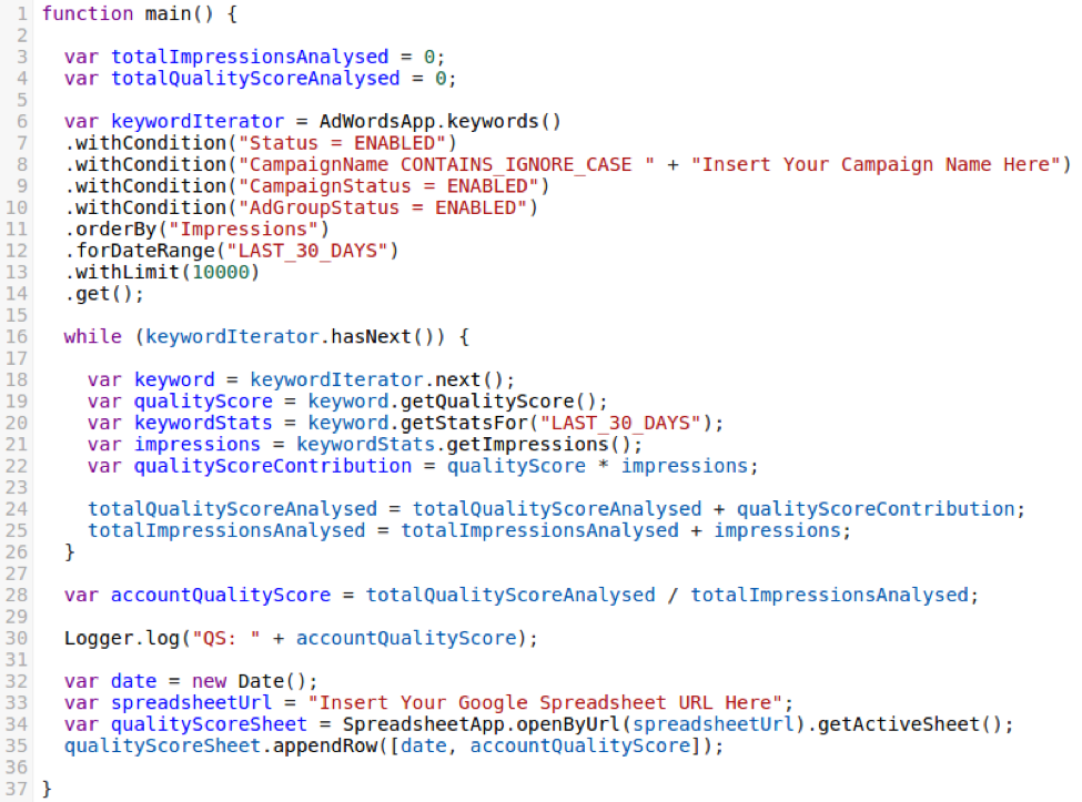 google scripts