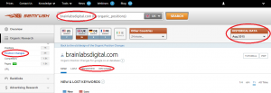 semrush position changes