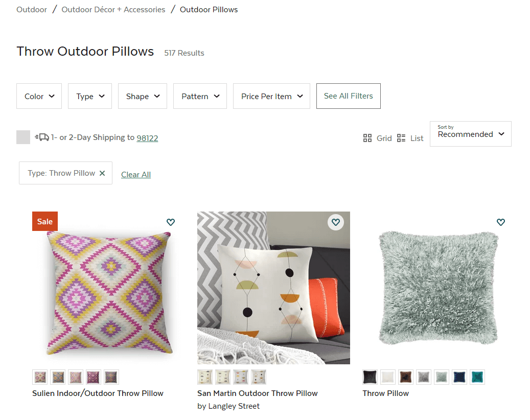 SERP For Throw Outdoor Pillows