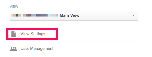 View settings
