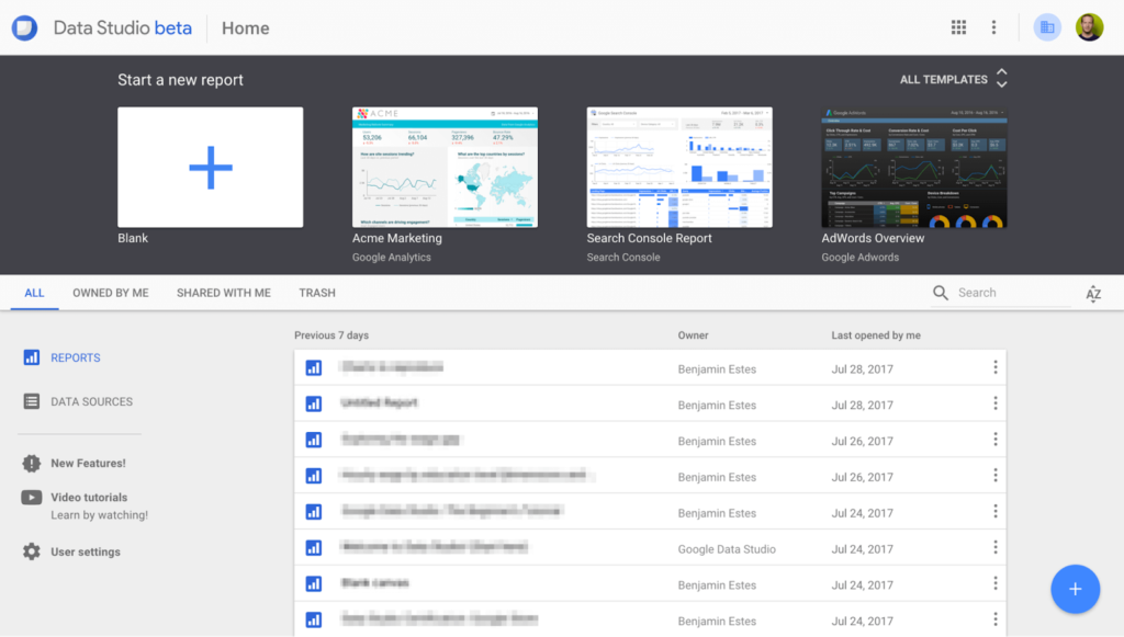 The Guide to Data Studio | Brainlabs