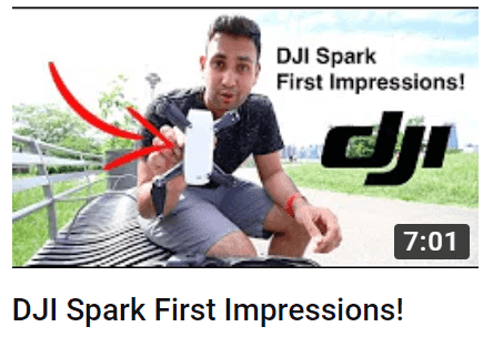 YouTube thumbnail DJI Spark