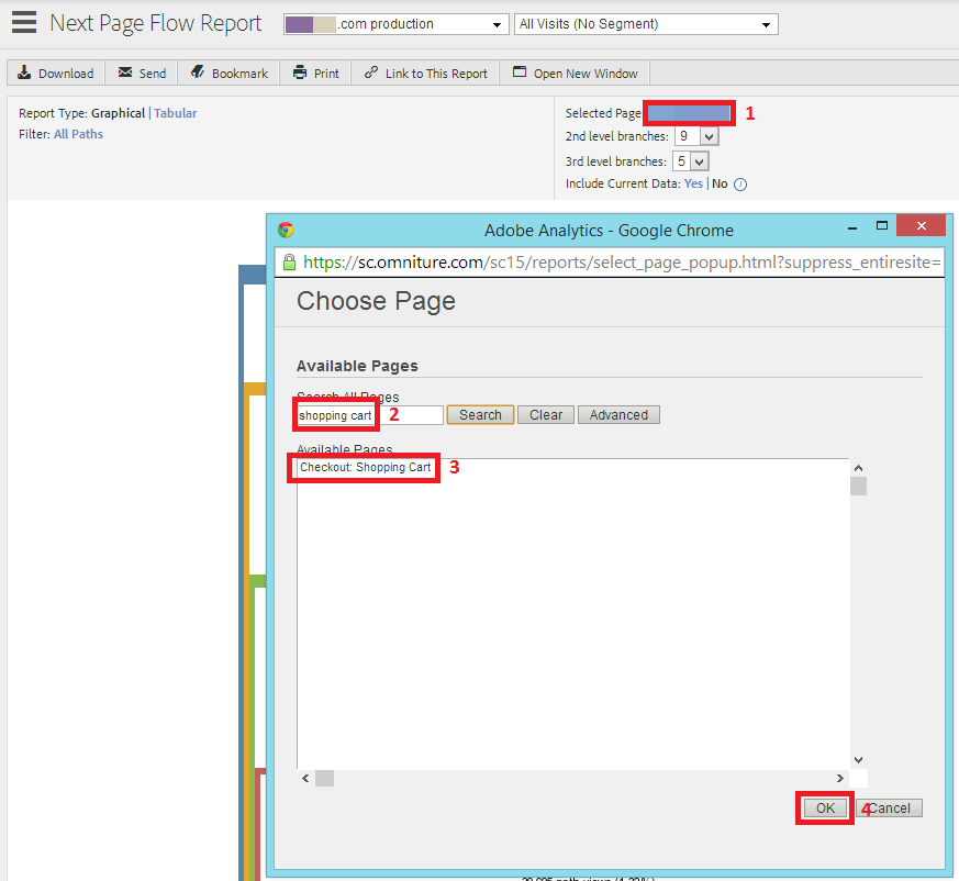 Omniture next page flow