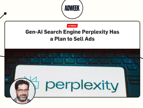 Jeremy Hull speaks to Adweek about Perplexity’s plans to sell ads on its platform